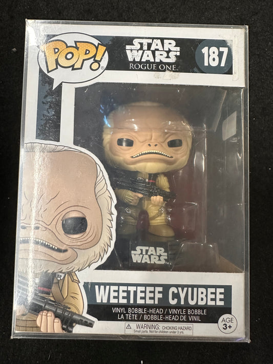 FUNKO POP STAR WARS WEETEEF CYUBEE # 187