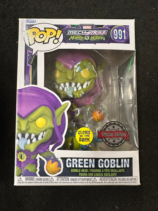 FUNKO POP MARVEL MERCH STRIKE MONSTER HUNTERS GREEN GOBLIN # 991 SPECIAL EDITION