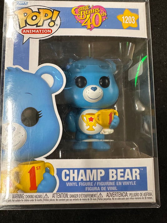 FUNKO POP CARE BEAARES 40TH CHAMP BEAR #1203