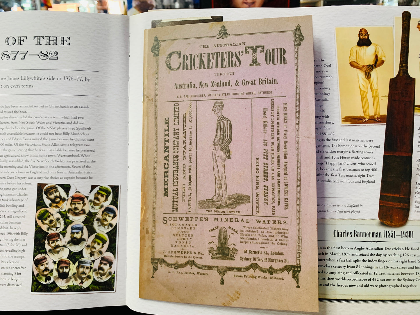 The offical Ashes Treasures with filled memorabilia pulled outs