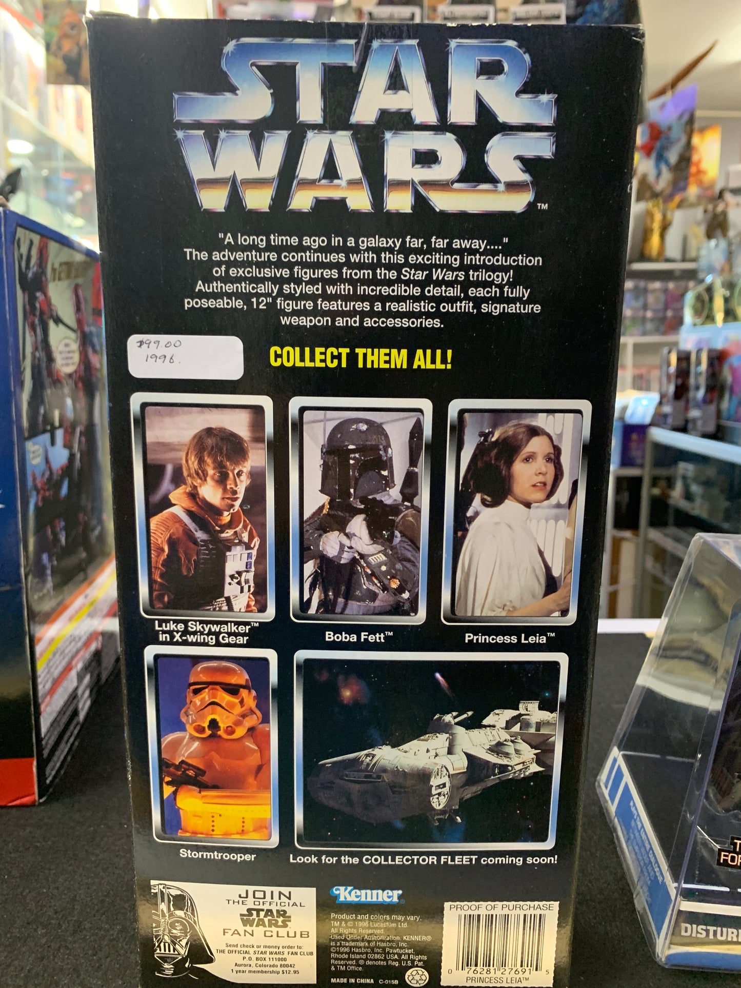 Star Wars collector series Princess Leia 1996 Kenner