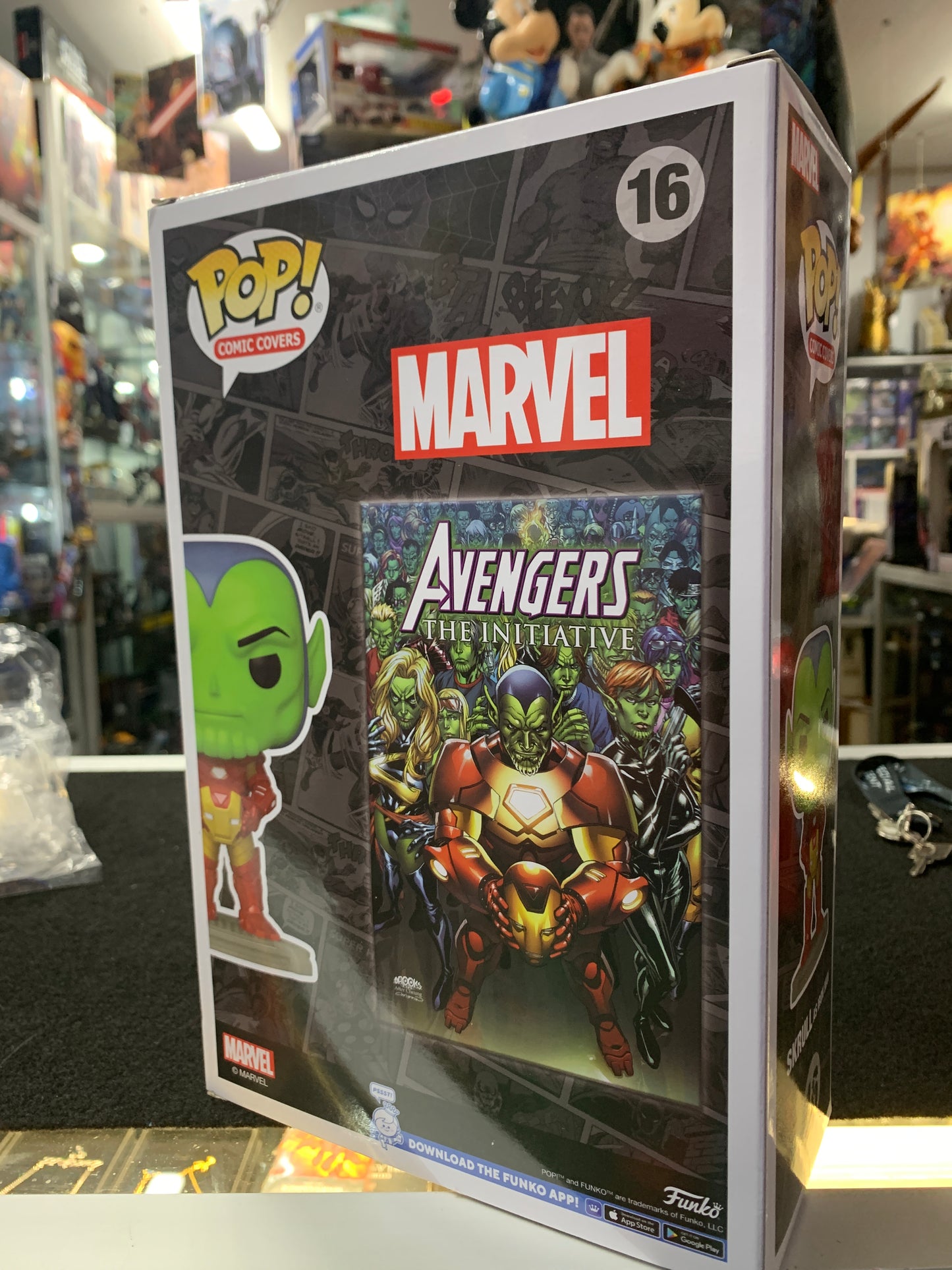 Pop funko Skrull as iron man
