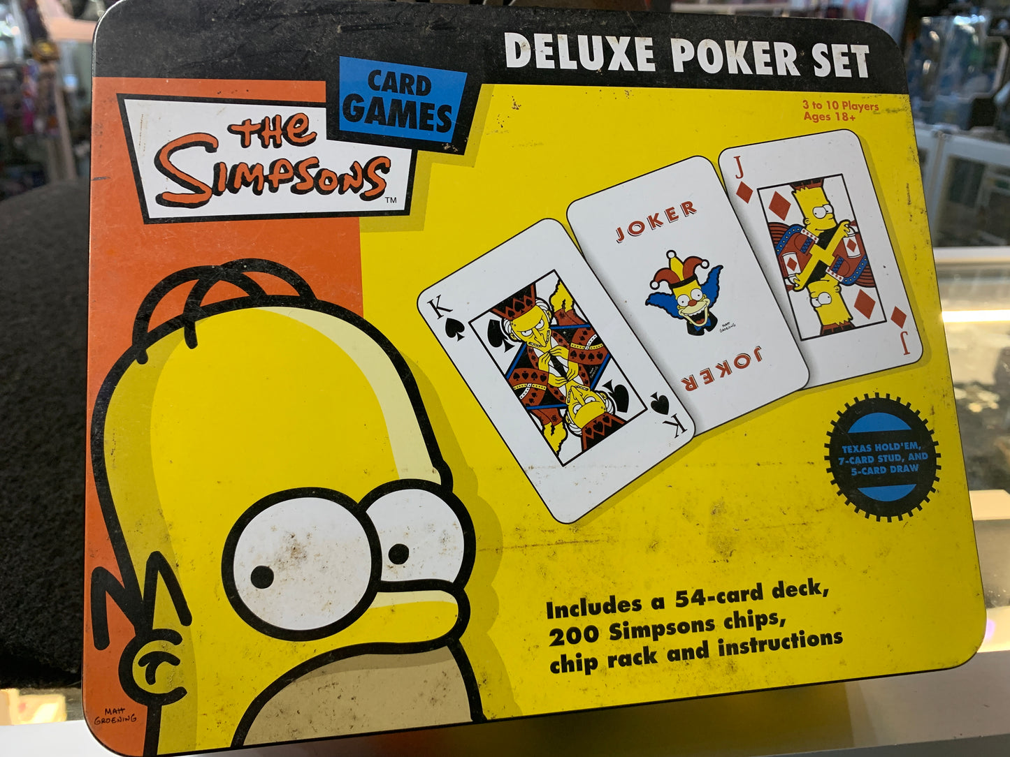 Deluxe poker set the Simpsons