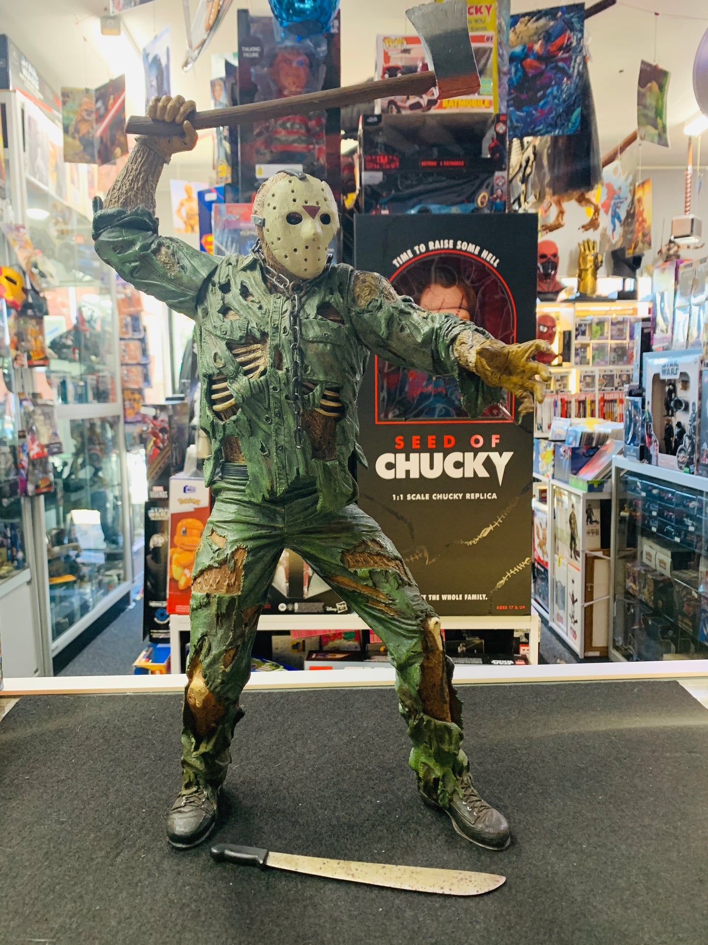 Jason one of the horror kings 2003 Neca sound motion sensor no box absolutely perfect