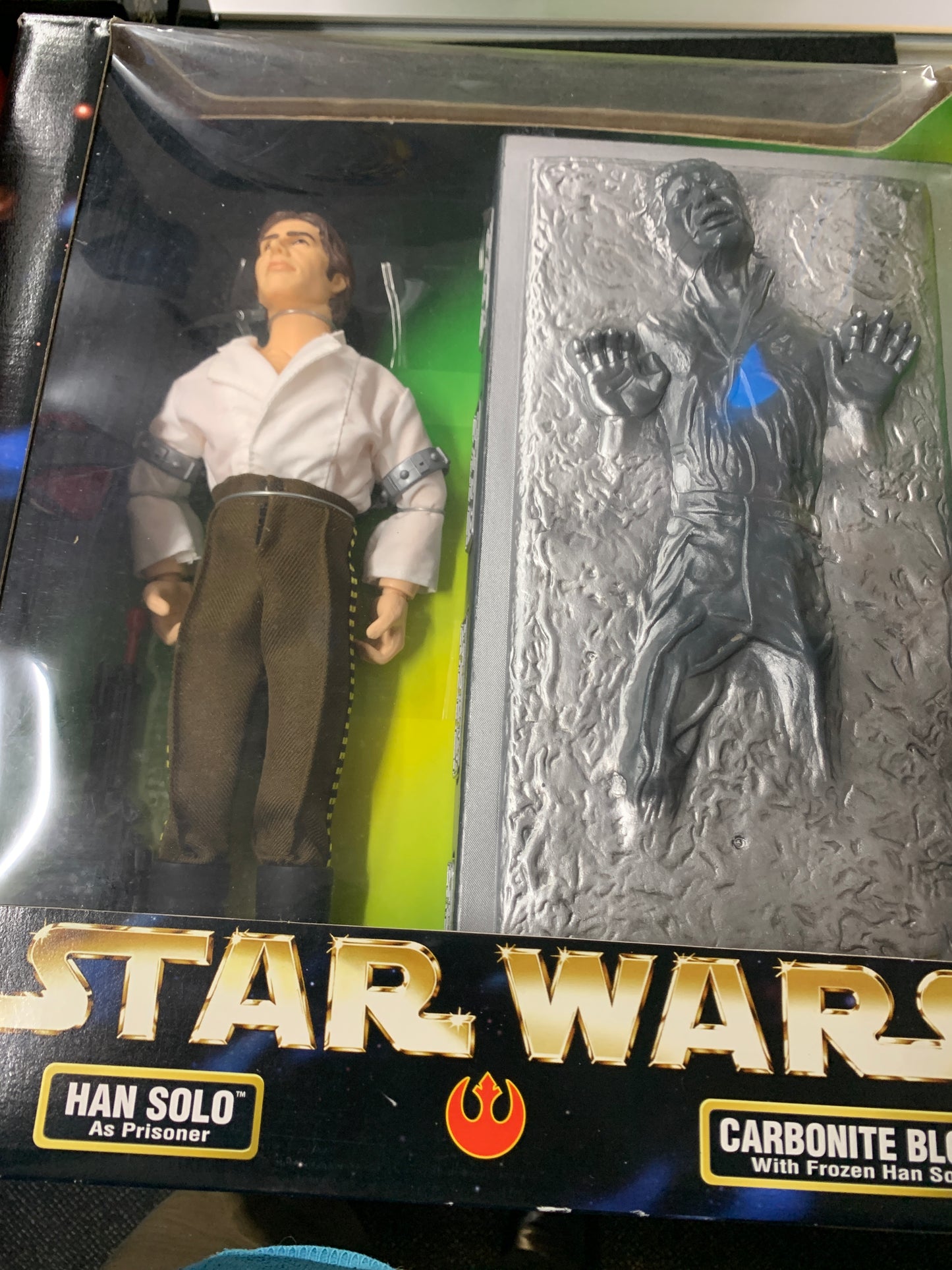 Star Wars collectors series Han Solo Carbonite Block 1998 kenner