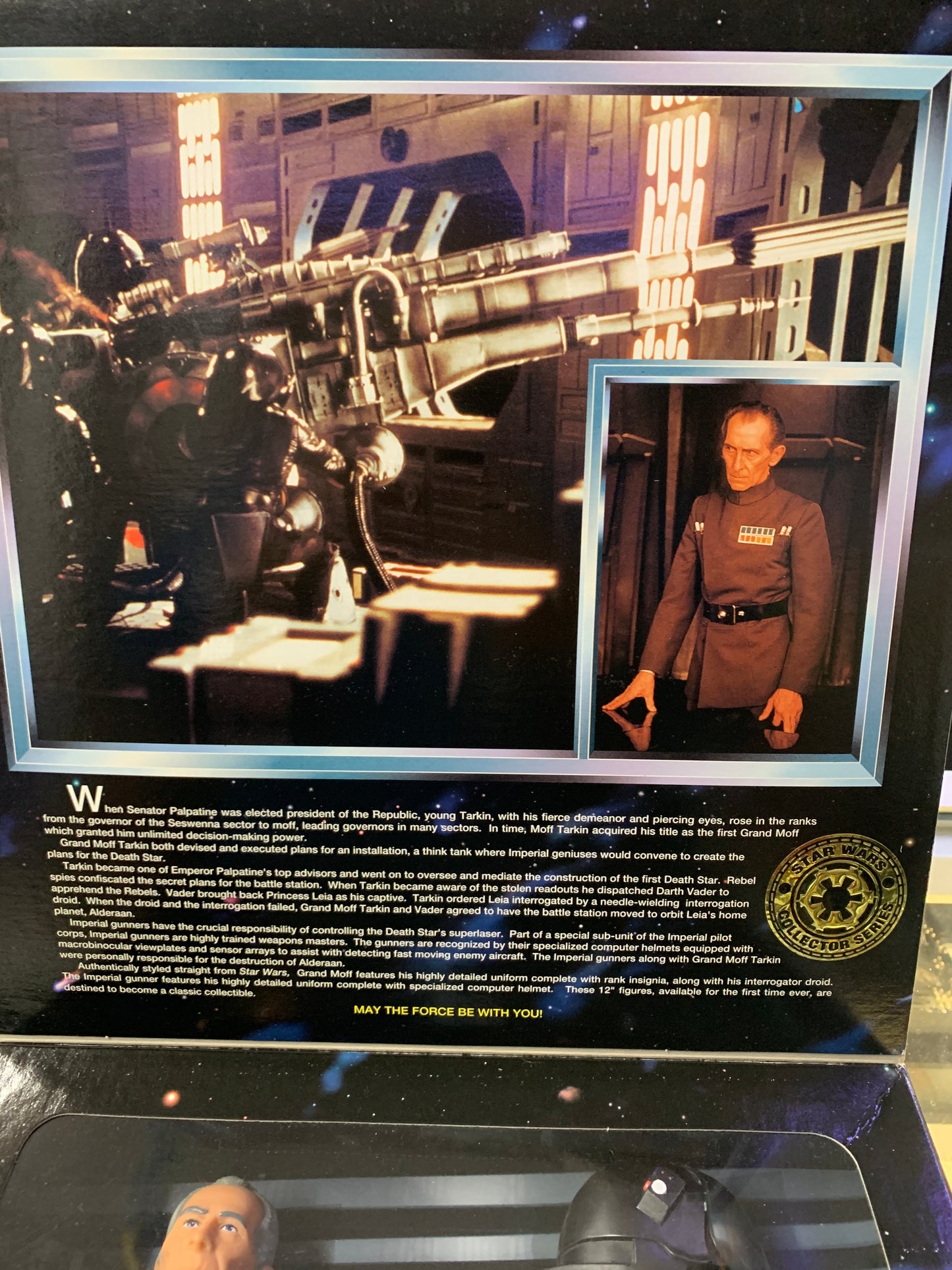 Star Wars collector series imperial gunner and cran moff tarkin kenner 1997
