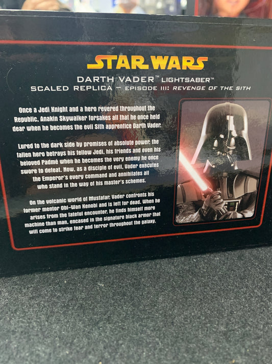 Star Wars master replica Darth Vader mini light saber