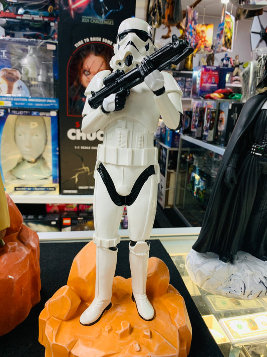 Star Wars garden statue storm trooper