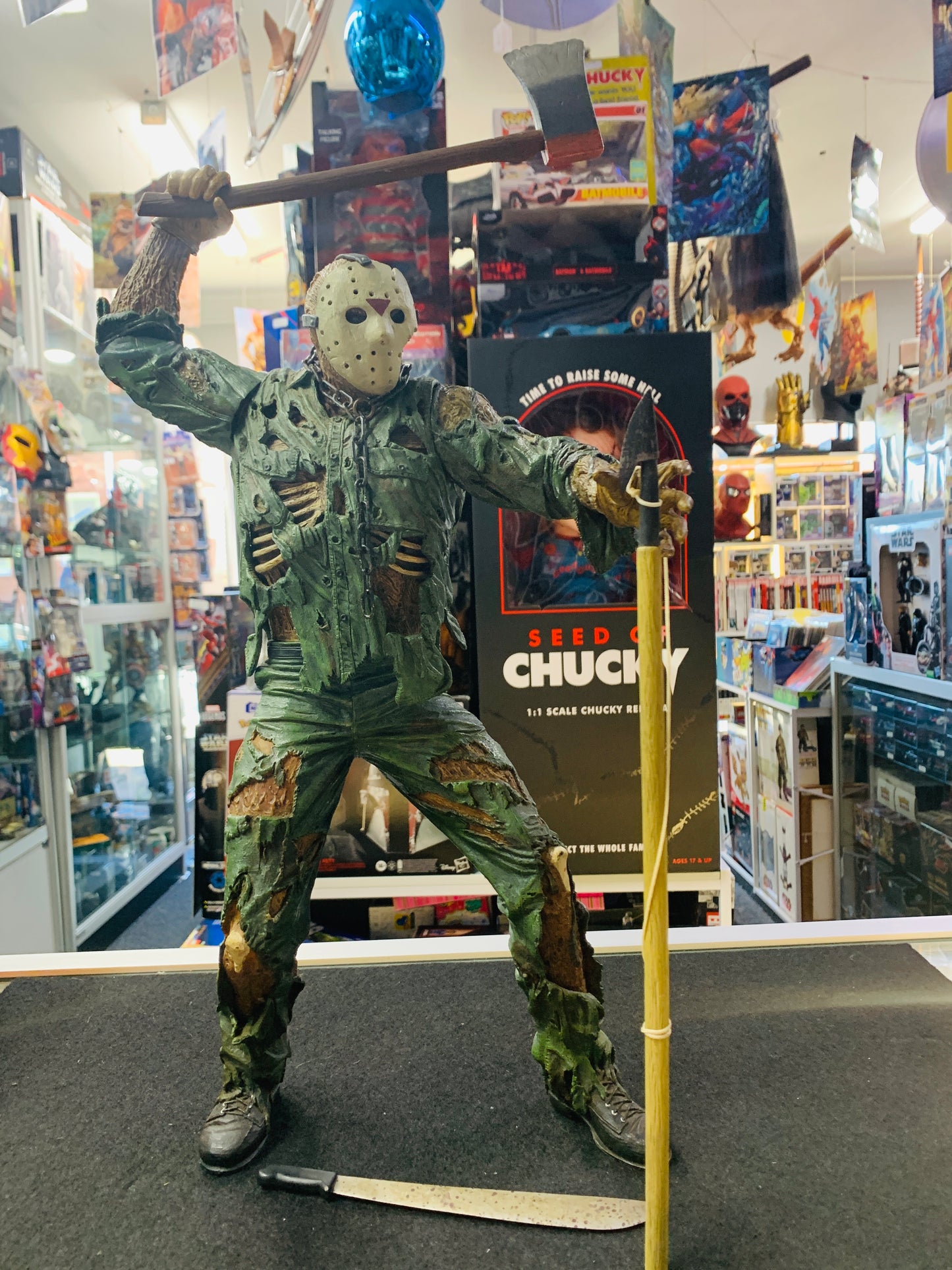 Jason one of the horror kings 2003 Neca sound motion sensor no box absolutely perfect