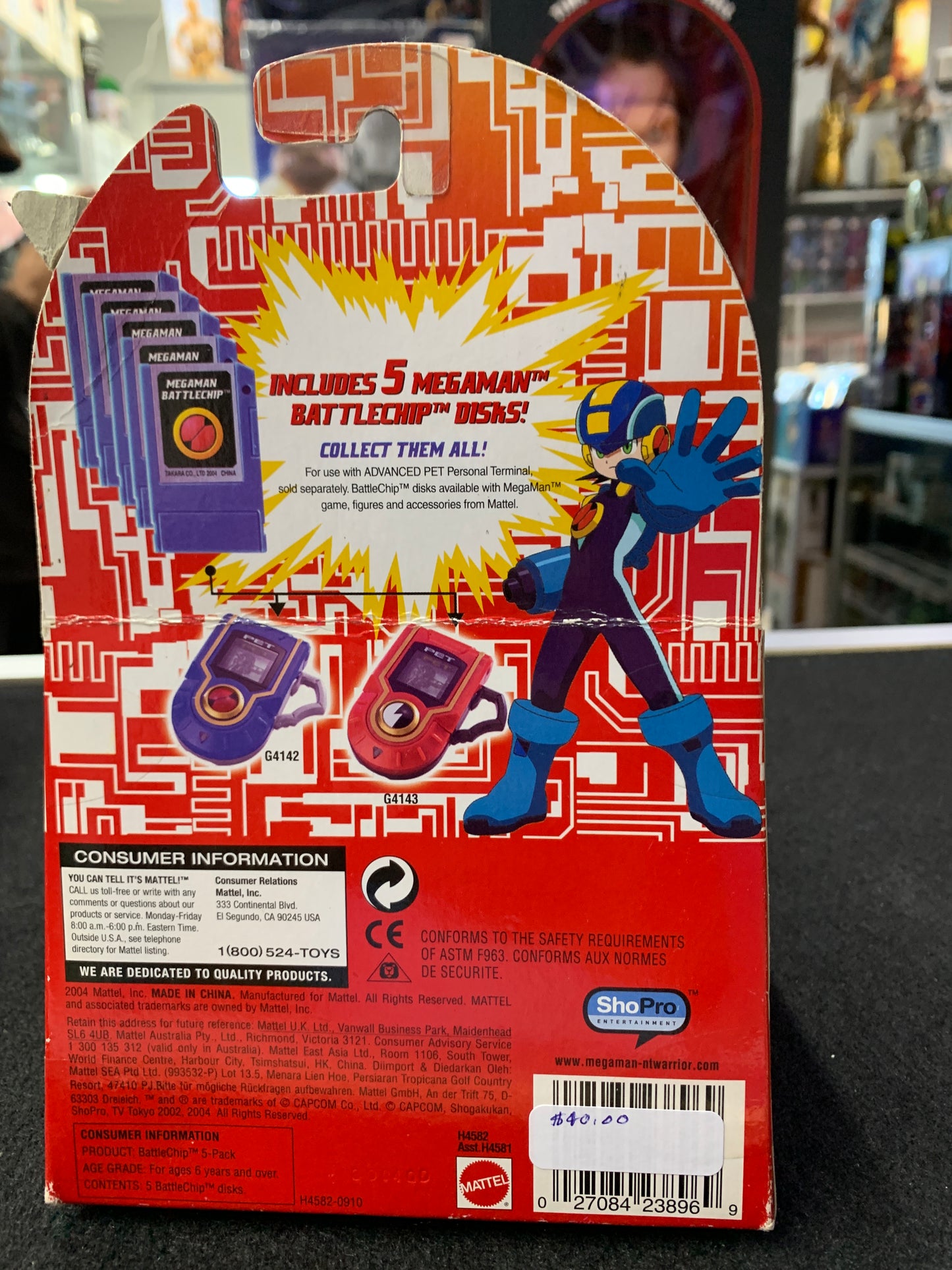 Megaman NT Warrior Battlechip 5 pack 2004