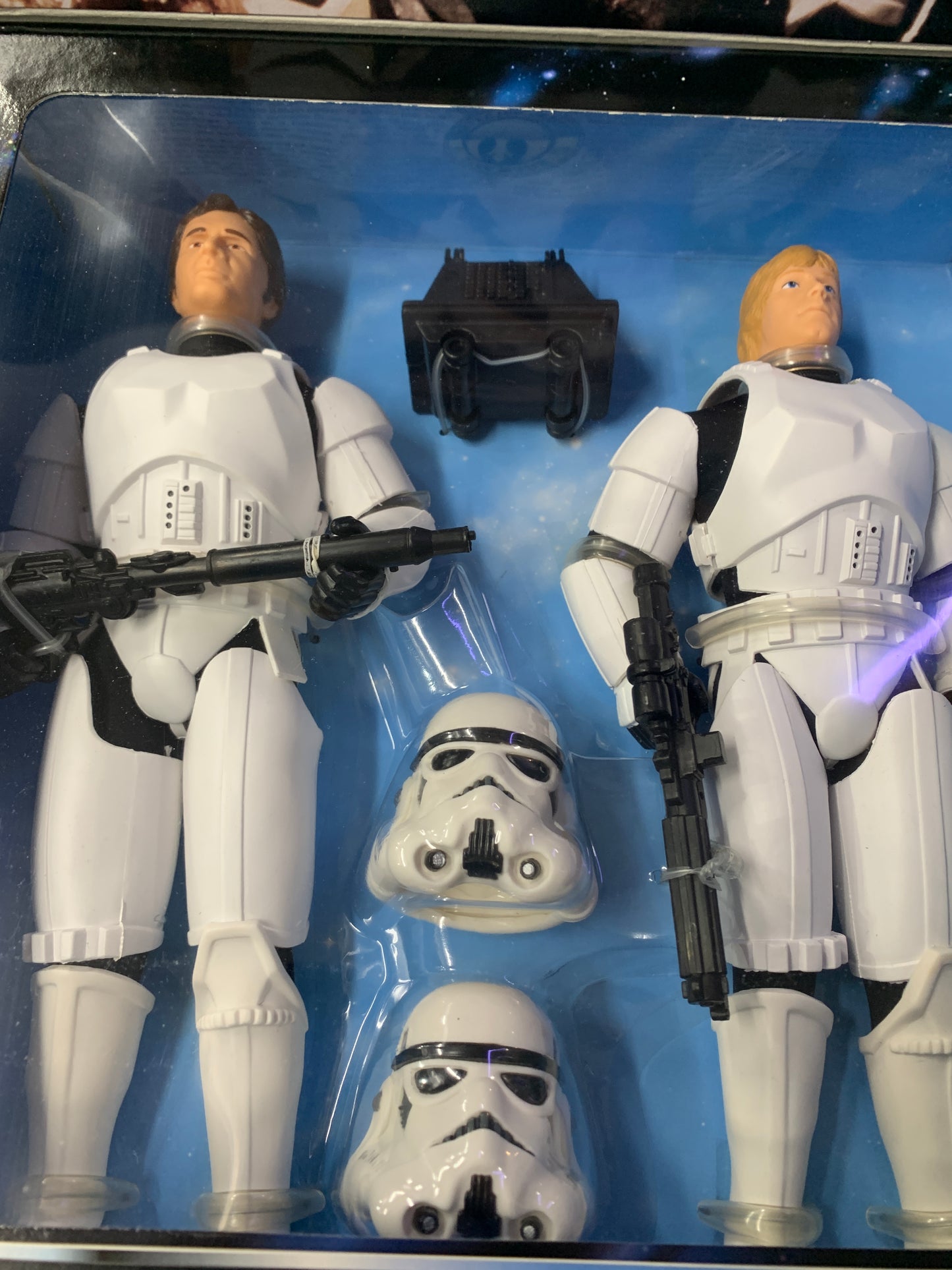 Star Wars collectors series Han Solo and Luke Skywalker kenner 1997