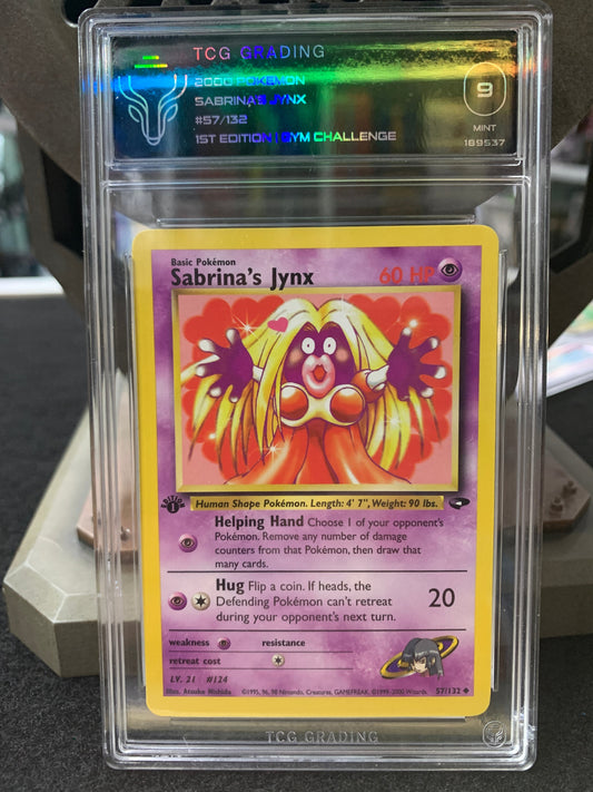Pokémon 2000 Sabrina’s Jynx graded card Captain Comics and Collectables Pty Ltd