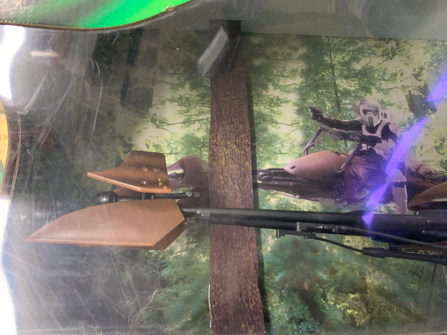 Star Wars speeder bike Luke Skywalker power of the Jedi 2001 Hasbro