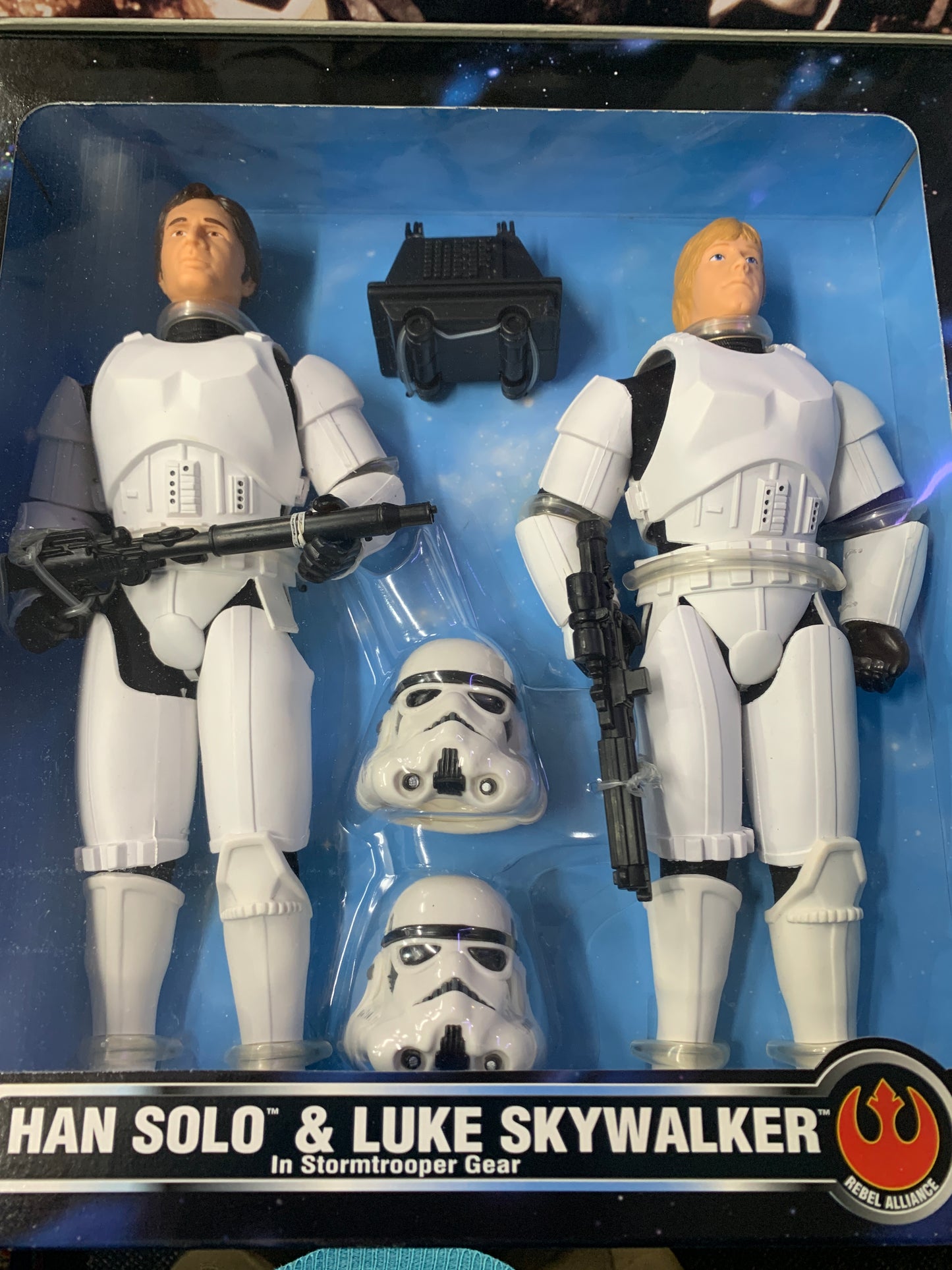 Star Wars collectors series Han Solo and Luke Skywalker kenner 1997