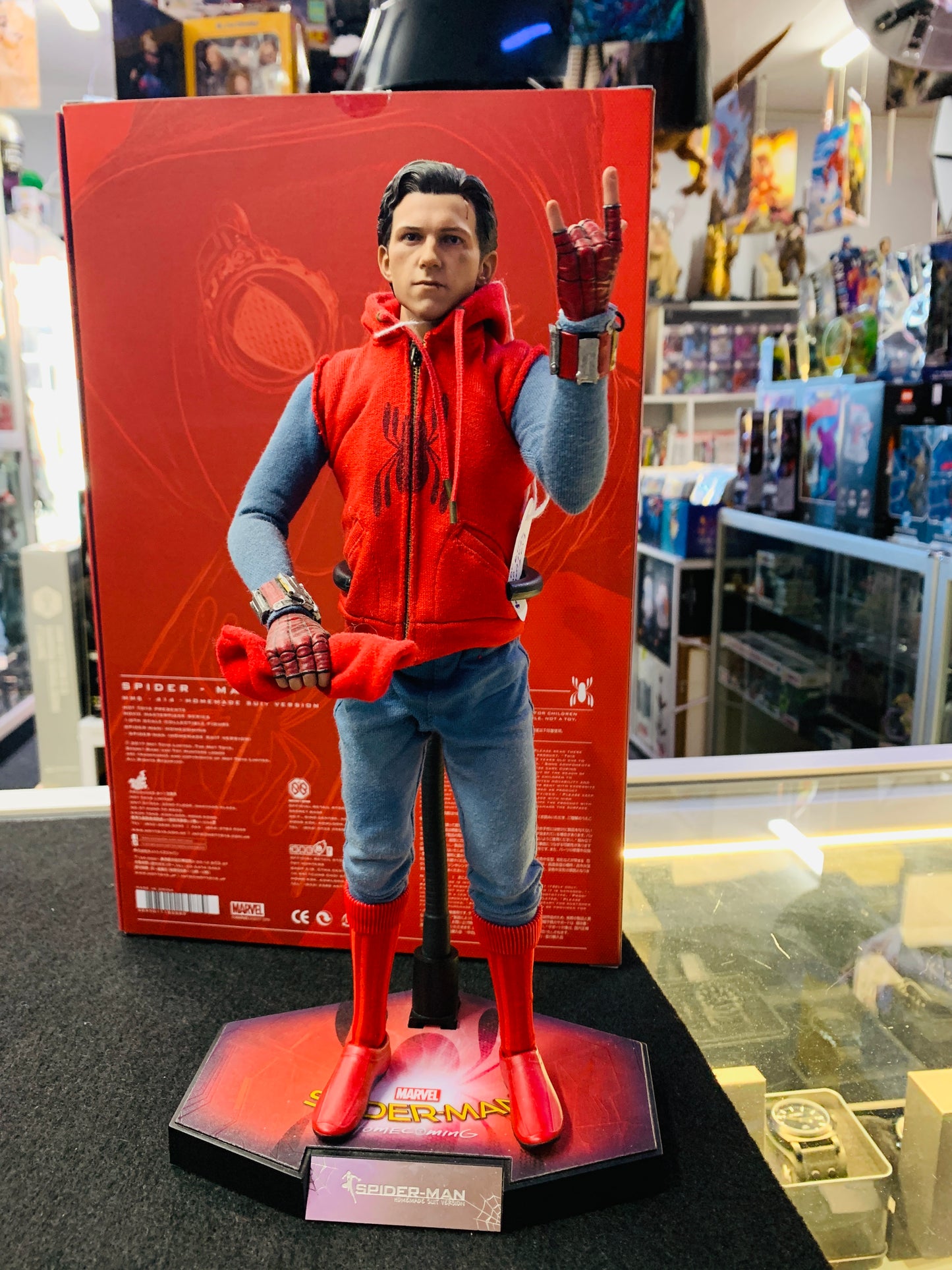 Spiderman Hottoys MMS414 home Coming two heads