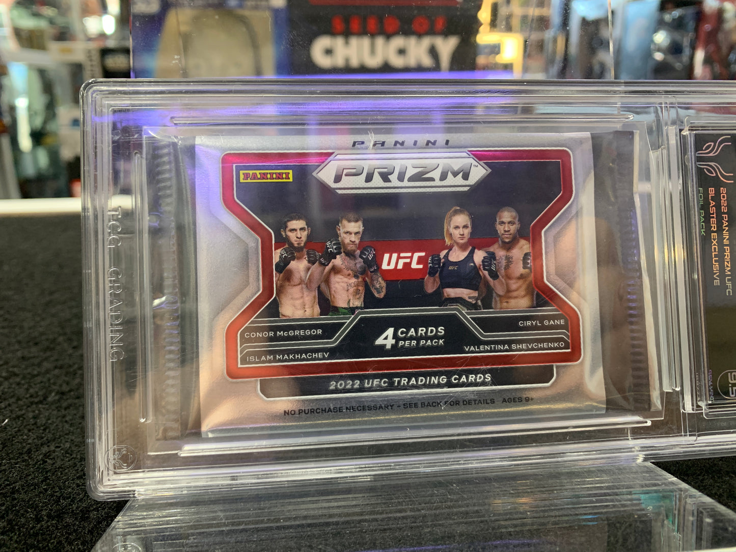 TGC grading 2022 panni prizm UFC blaster exclusive foil pack
