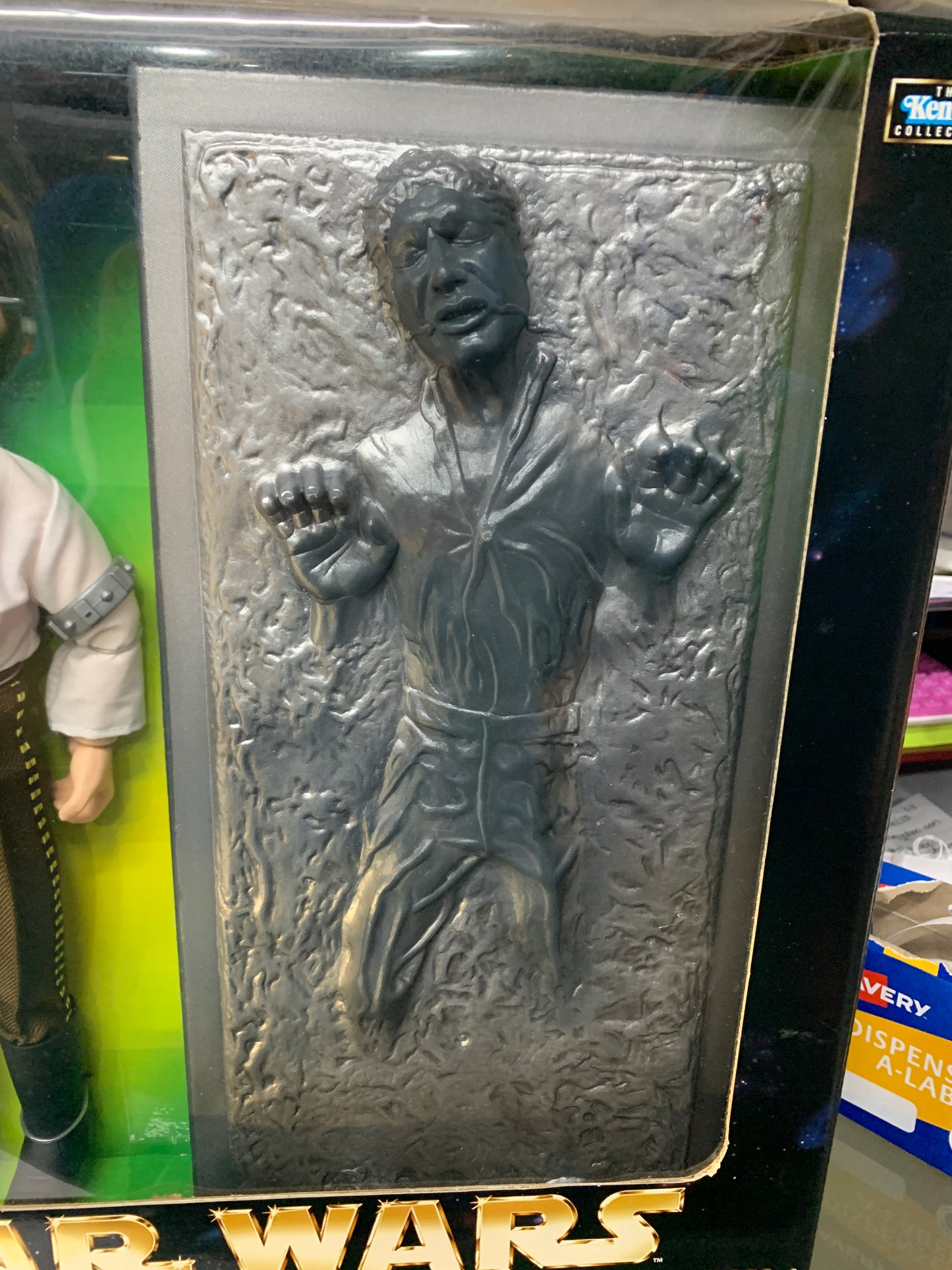Star Wars collectors series Han Solo Carbonite Block 1998 kenner