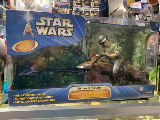 Star wars return of the Jedi Princess Leia speeder bike Hasbro 2003
