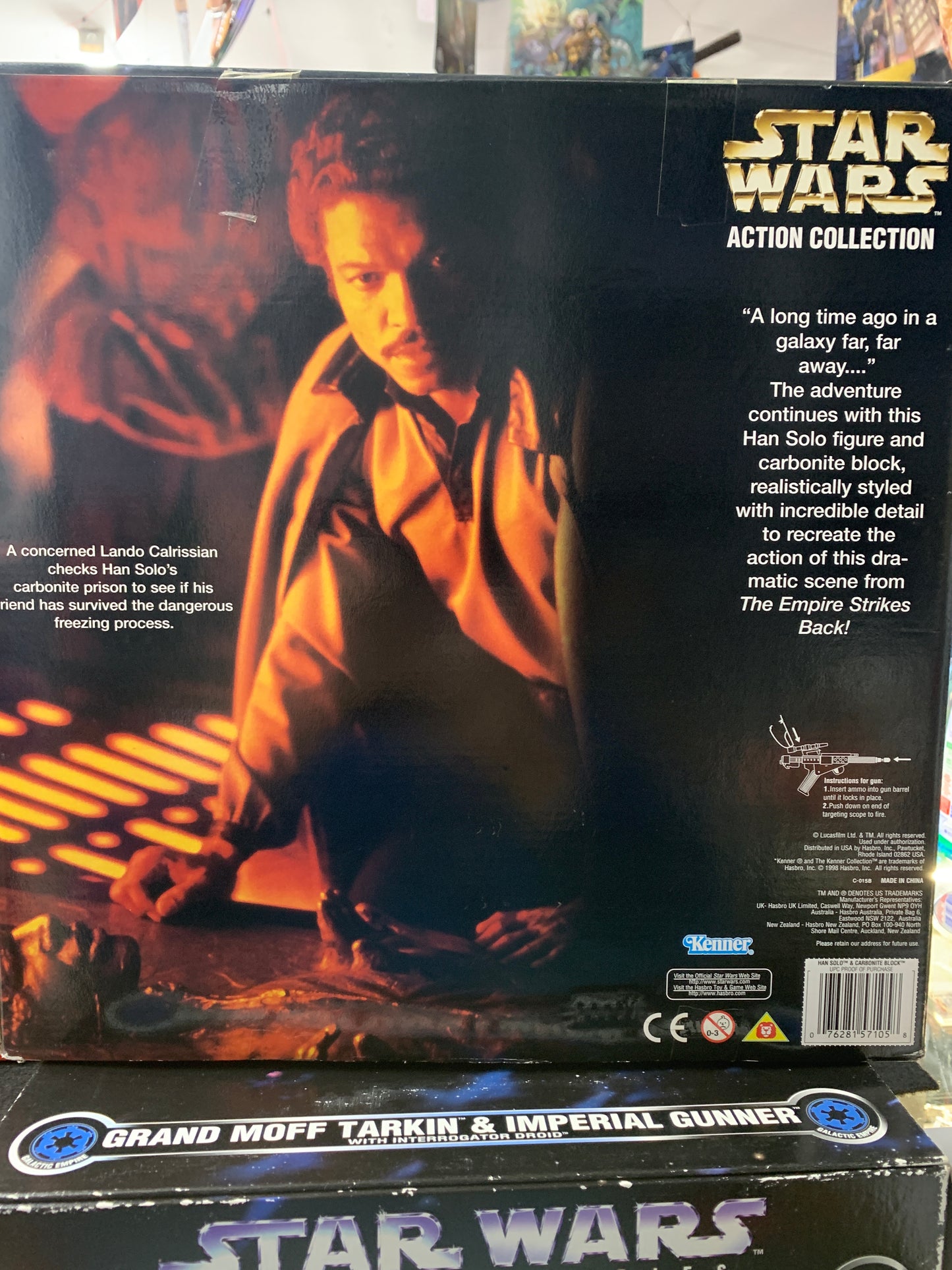 Star Wars collectors series Han Solo Carbonite Block 1998 kenner