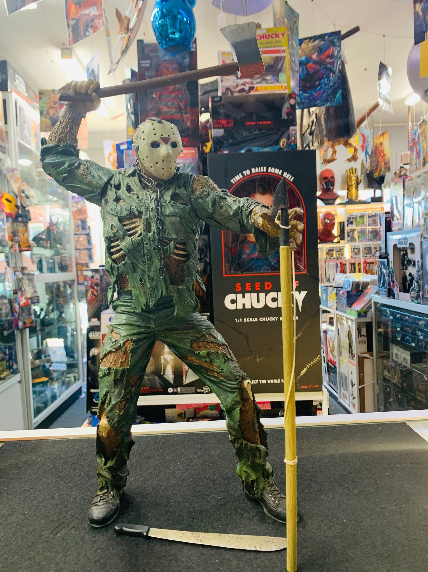 Jason one of the horror kings 2003 Neca sound motion sensor no box absolutely perfect