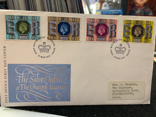 Post office first day cover the silver jubilee