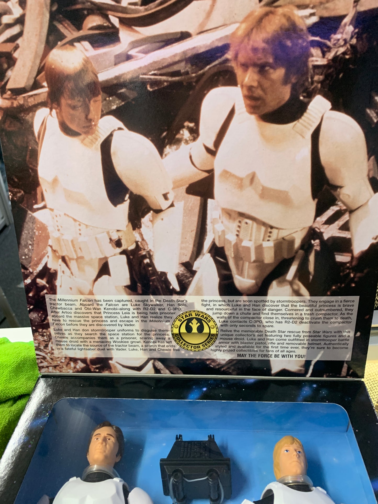Star Wars collectors series Han Solo and Luke Skywalker kenner 1997