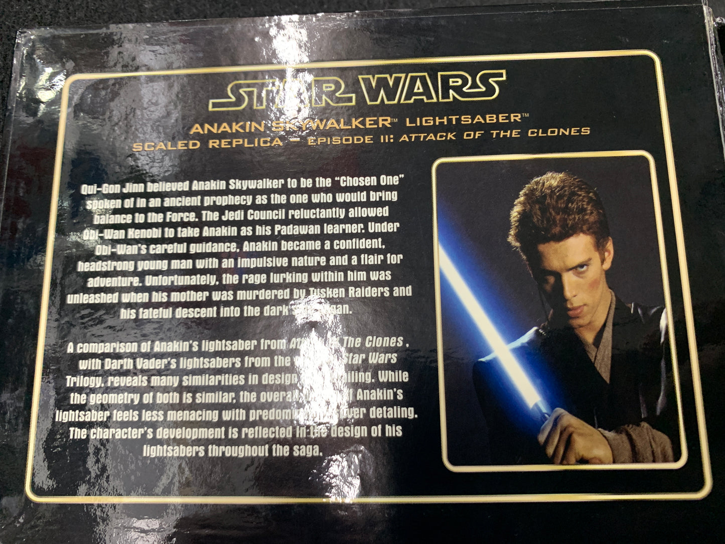 Star wars master replica Anakin Skywalker mini lightsaber