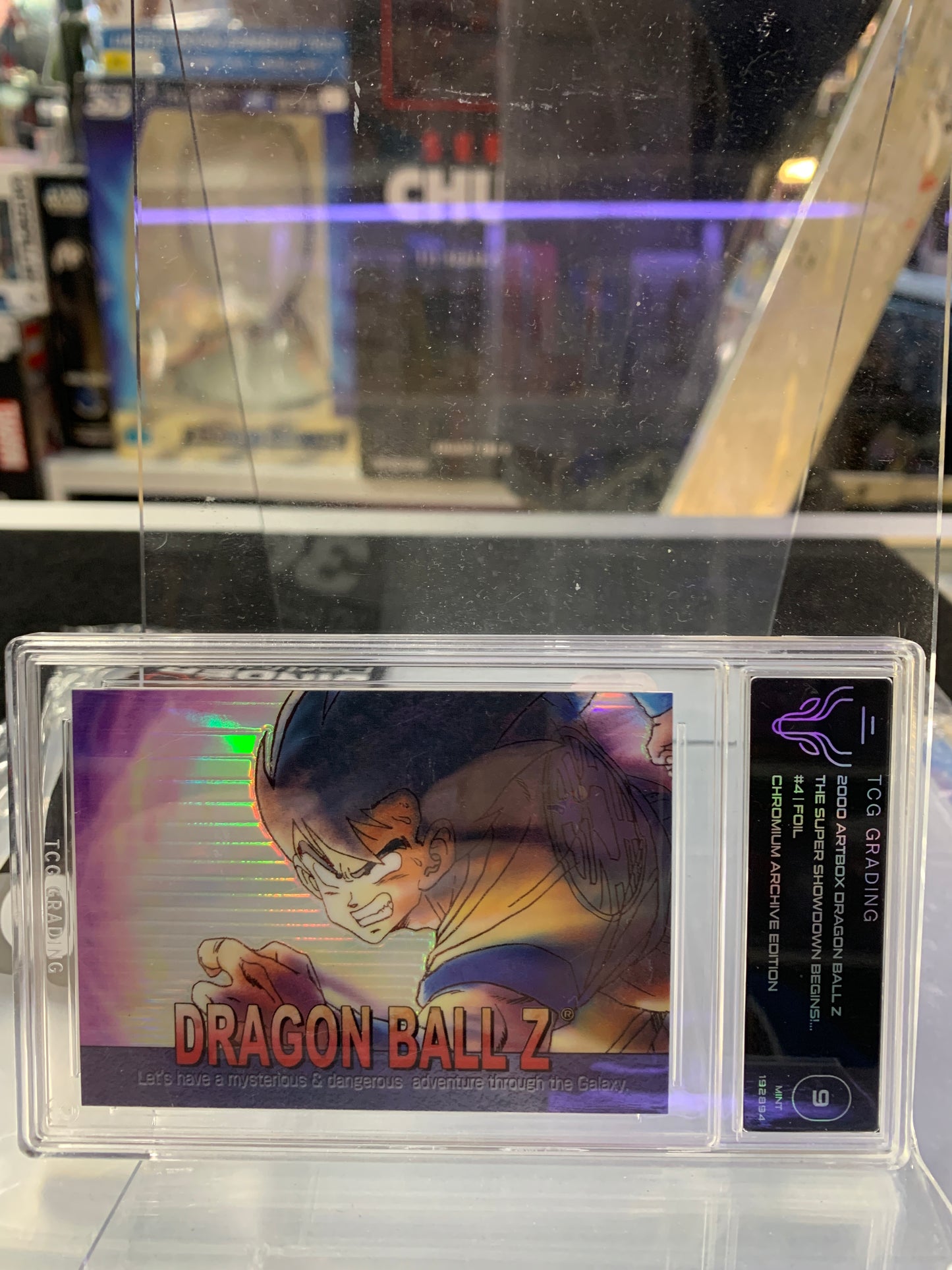 TGC 2000 artbox dragon Z the super show down graded card