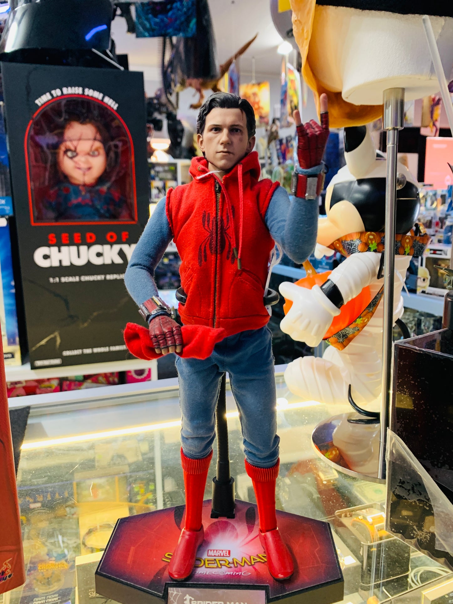 Spiderman Hottoys MMS414 home Coming two heads