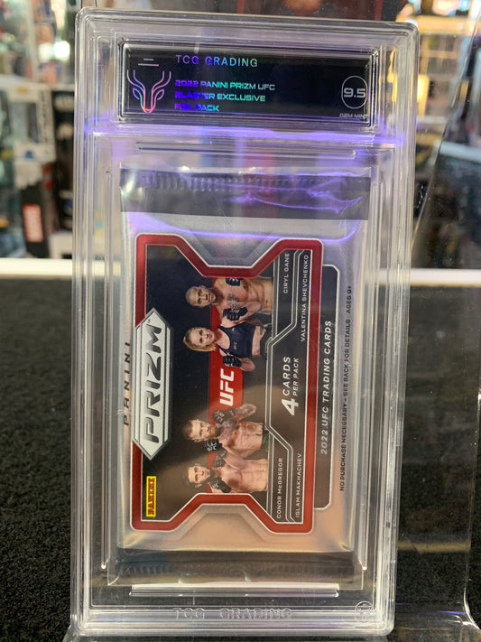 TGC grading 2022 panni prizm UFC blaster exclusive foil pack
