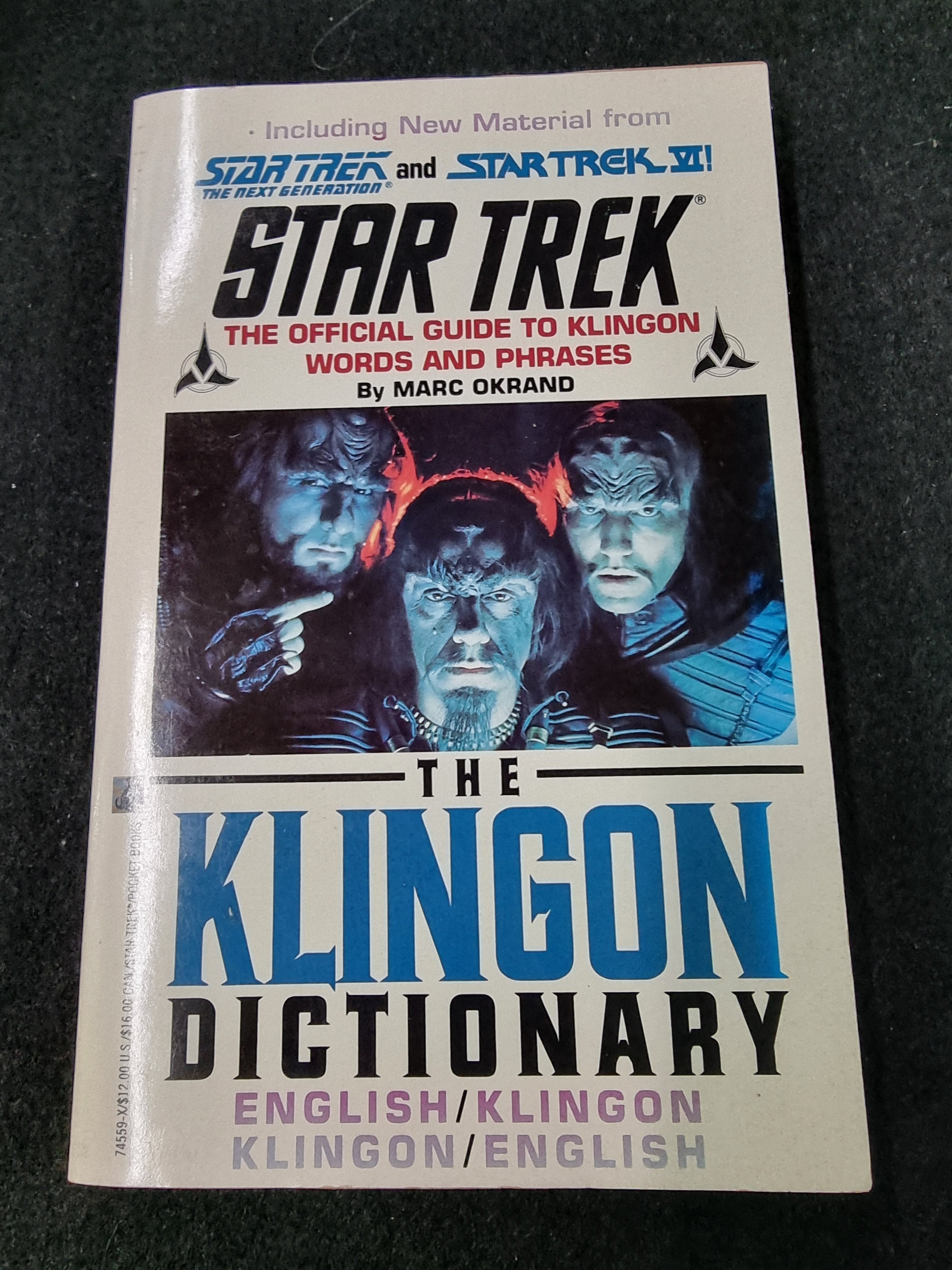 STAR TREK THE KLINGON DICTIONARY Captain Comics and Collectables Pty Ltd