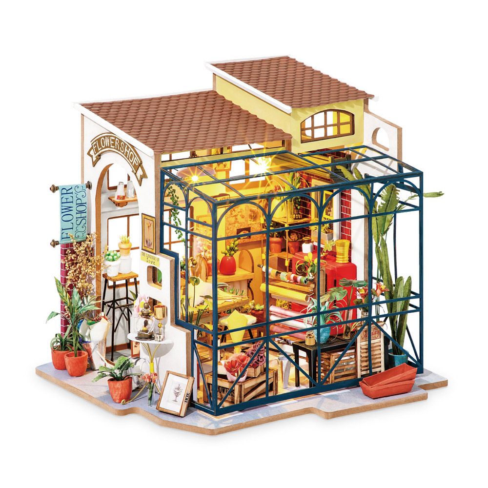 Rolife Emily's Flower Shop Miniature House DG145 Robotime - N06376