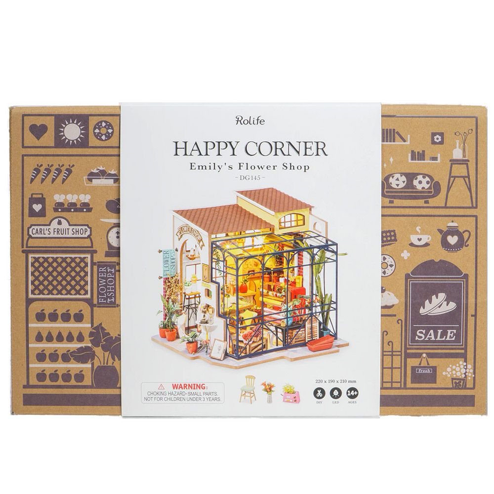 Rolife Emily's Flower Shop Miniature House DG145 Robotime - N06376