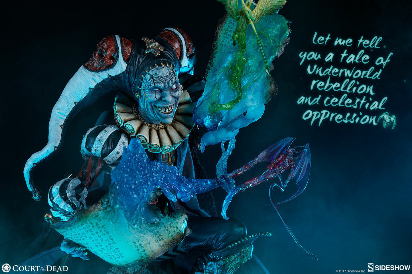 SIDESHOW EXCLUSIVE COURT OF THE DEAD MALAVESTROS DEATHS CHRONICLER FOOL - N06788