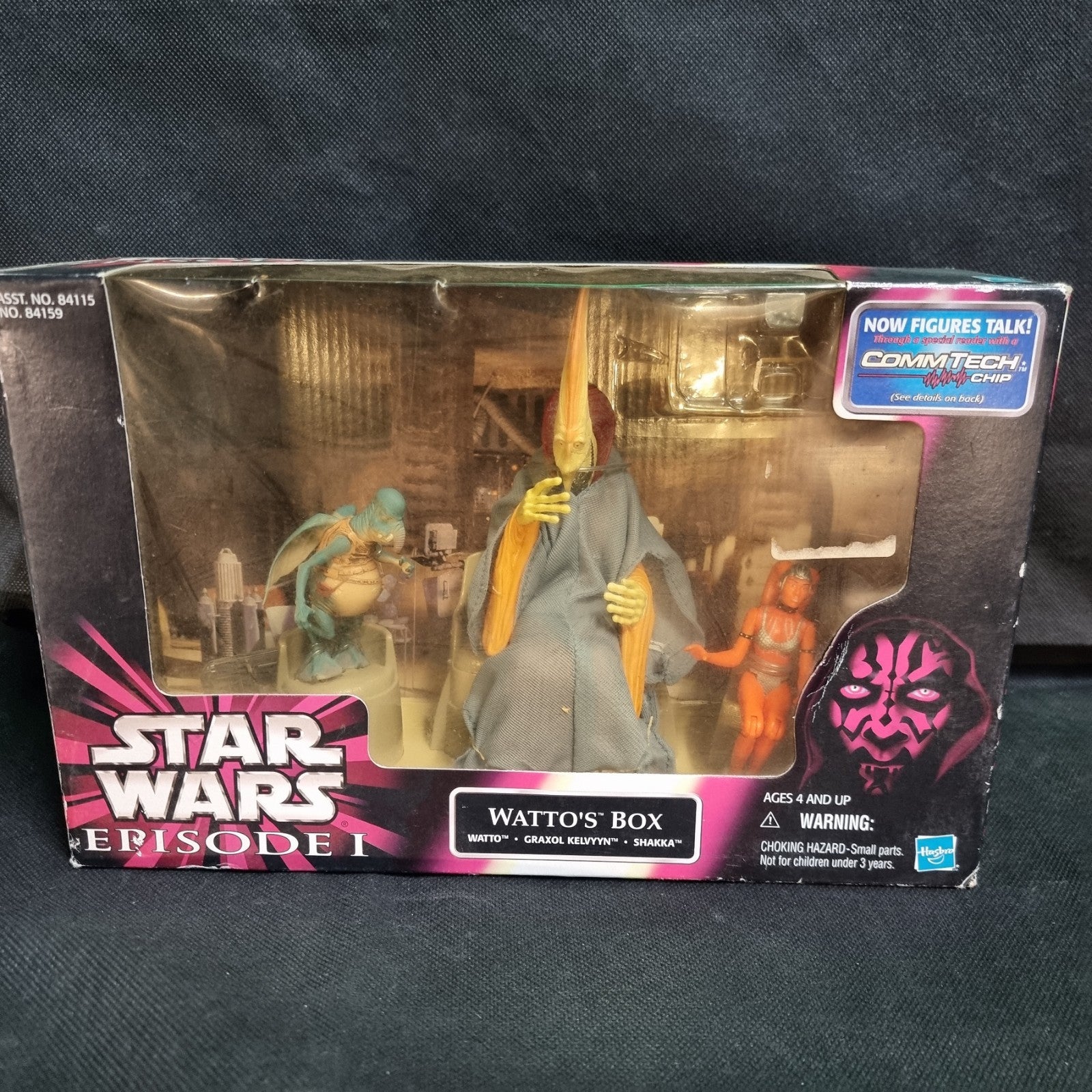 Star Wars Cinema Scene Watto’s Box Figure Set Comm Talk Chip 1999 Box Has Wear 