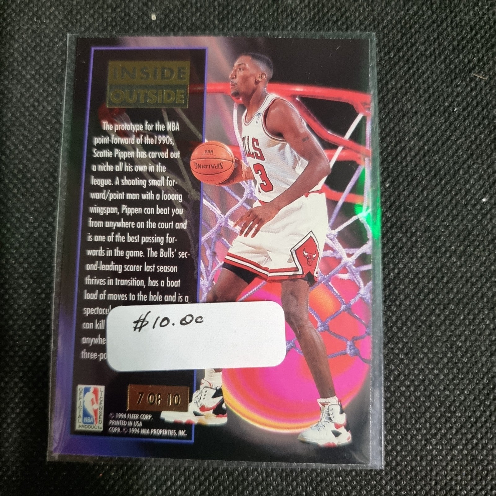 1993-94 Fleer Ultra - Inside Outside #7 Scottie Pippen