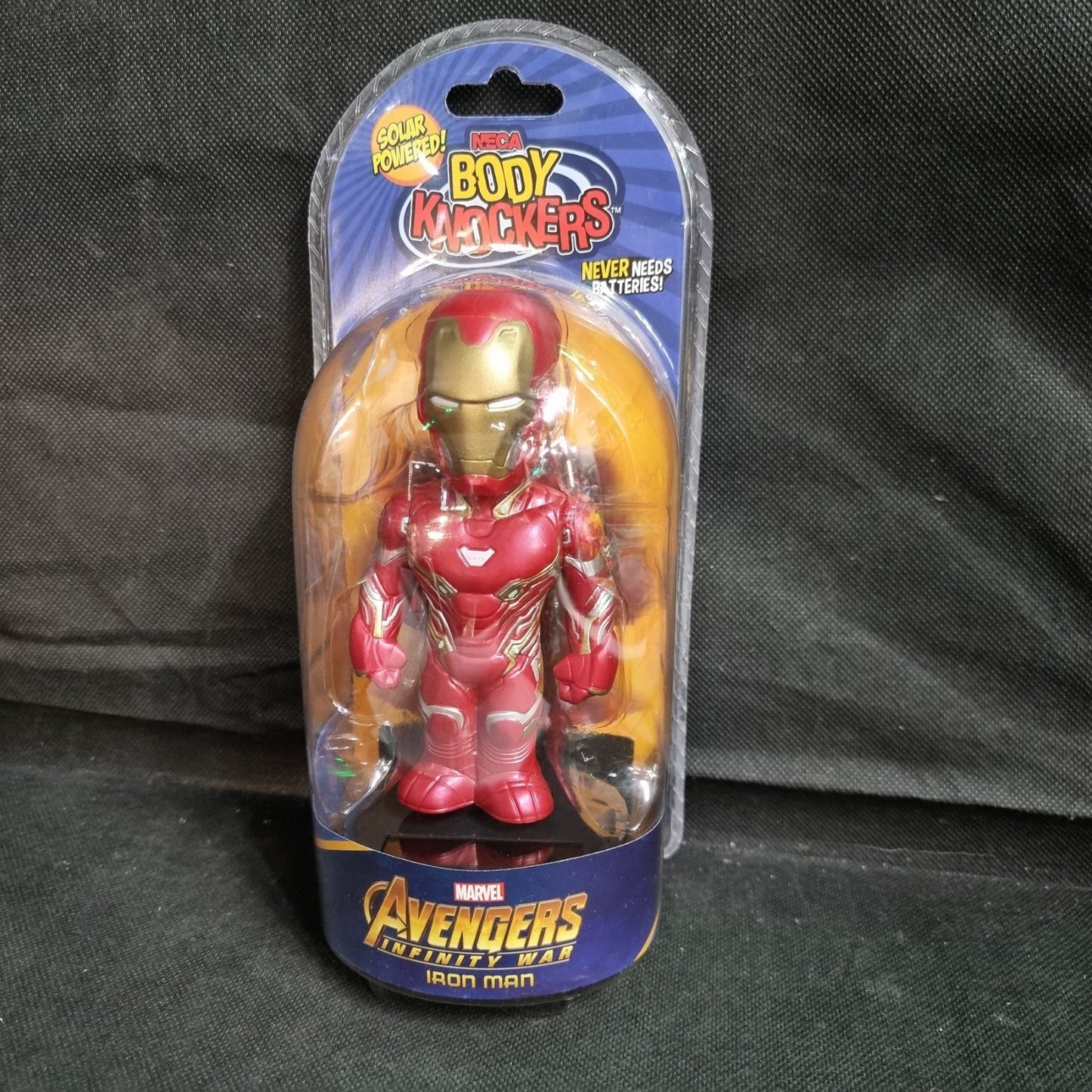 Neca Solar Powered Body Knockers Avengers Infinity War Iron Man Red Gold