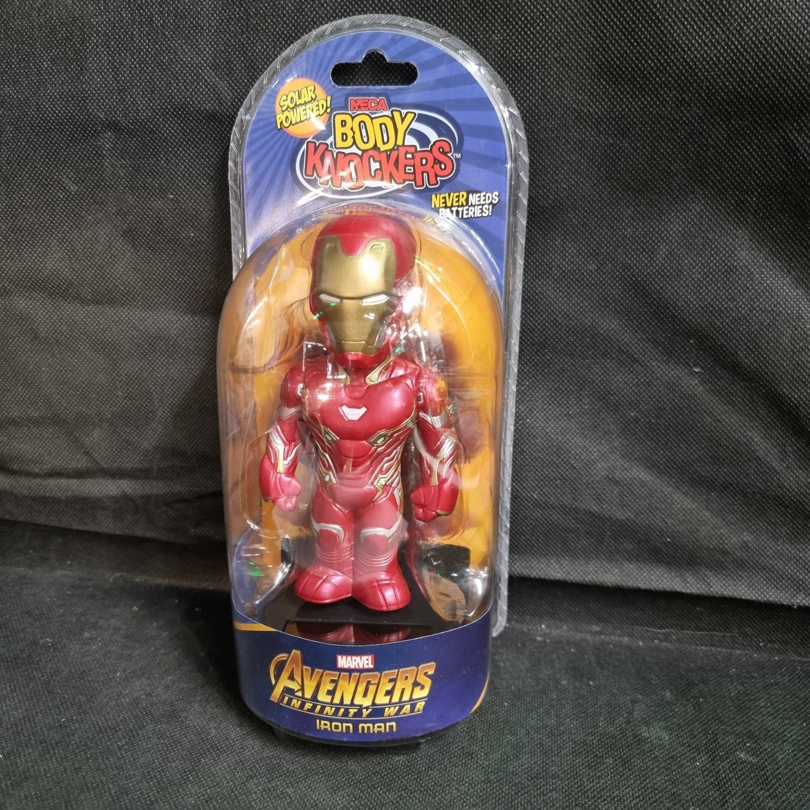 Neca Solar Powered Body Knockers Avengers Infinity War Iron Man Red Gold