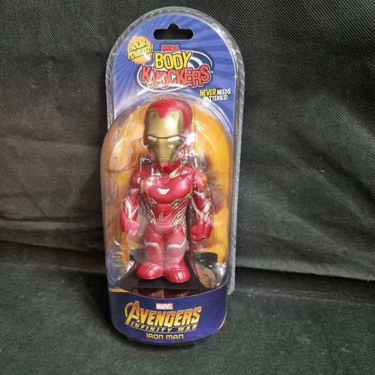 Neca Solar Powered Body Knockers Avengers Infinity War Iron Man Red Gold