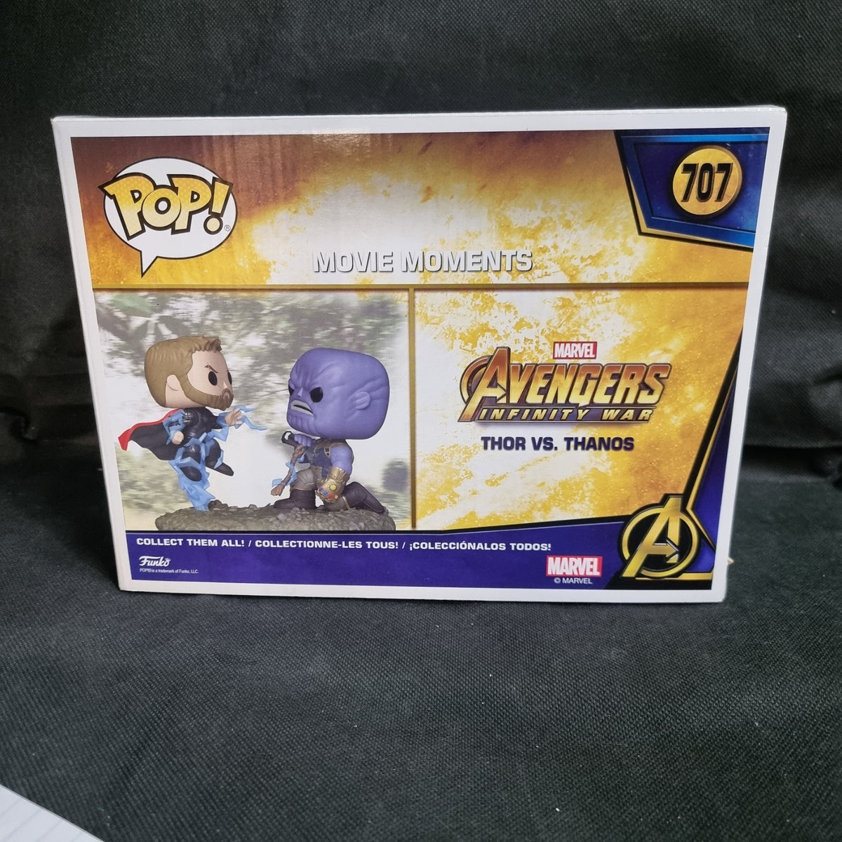 Funko Pop Thor Vs Thanos Avengers Infinity War Vinyl Figure #707 Movie Moments
