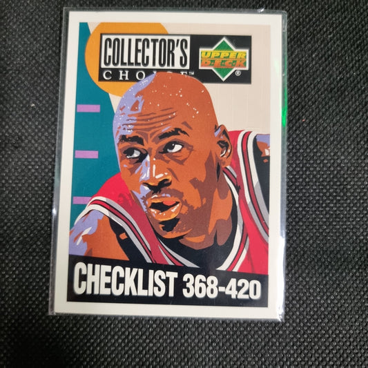 1994 Upper Deck Collector's Choice Checklist Michael Jordan 368-420 Card #420