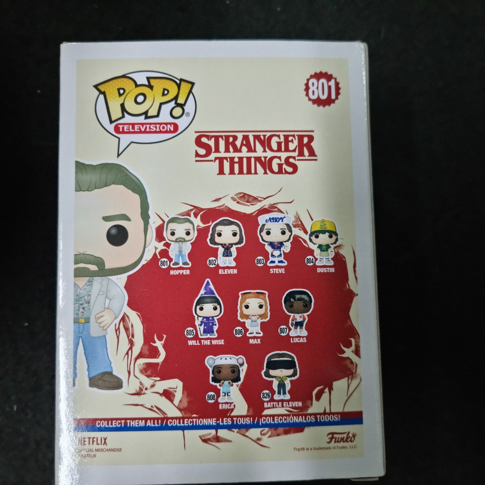 Funko Pop Television: Stranger things Hopper #801 Vinyl Figure