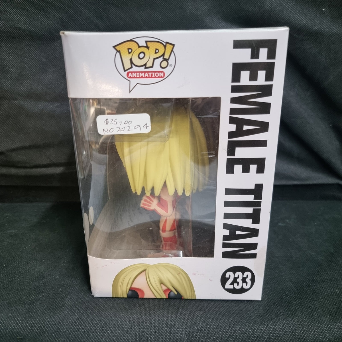 Female Titan Pop 233 Glow - Attack on Titan Funko Pop! Vinyl 2022 - Vaulted