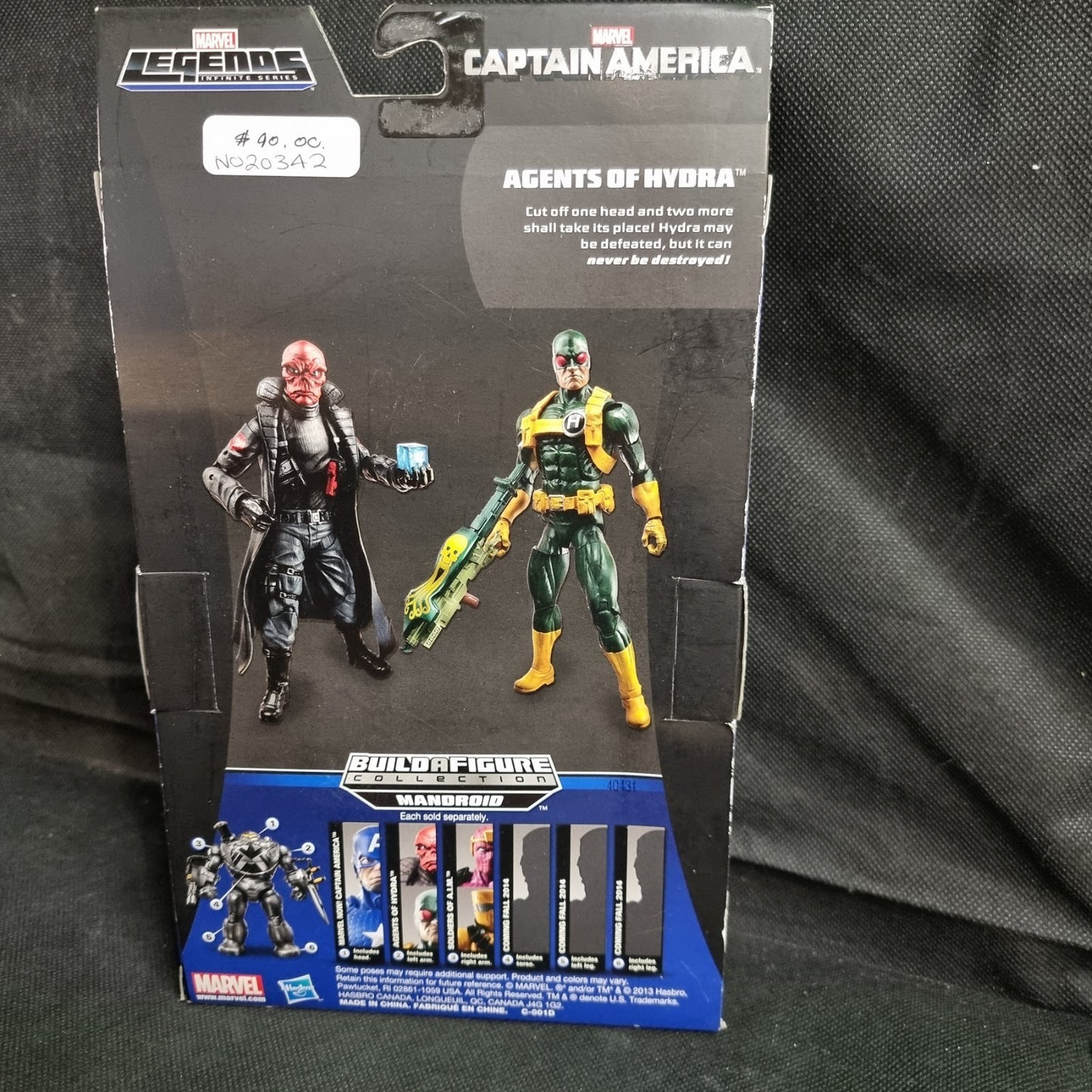 Marvel Legends Infinite Series Agents of Hydra Red Skull BAF Mandroid 6-in