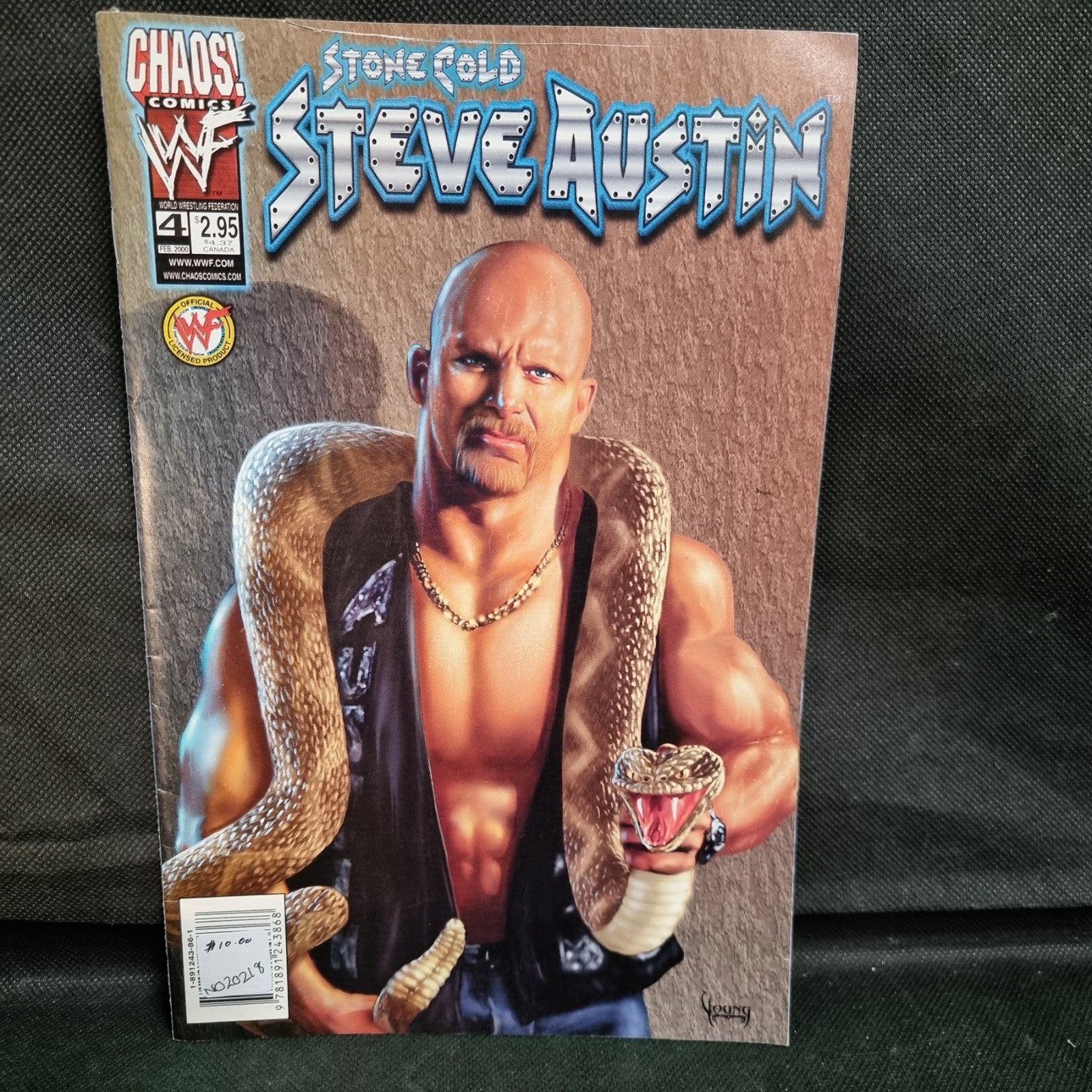 Stone Cold Steve Austin #4 Rattlesnake Cover Chaos! Comics 2000