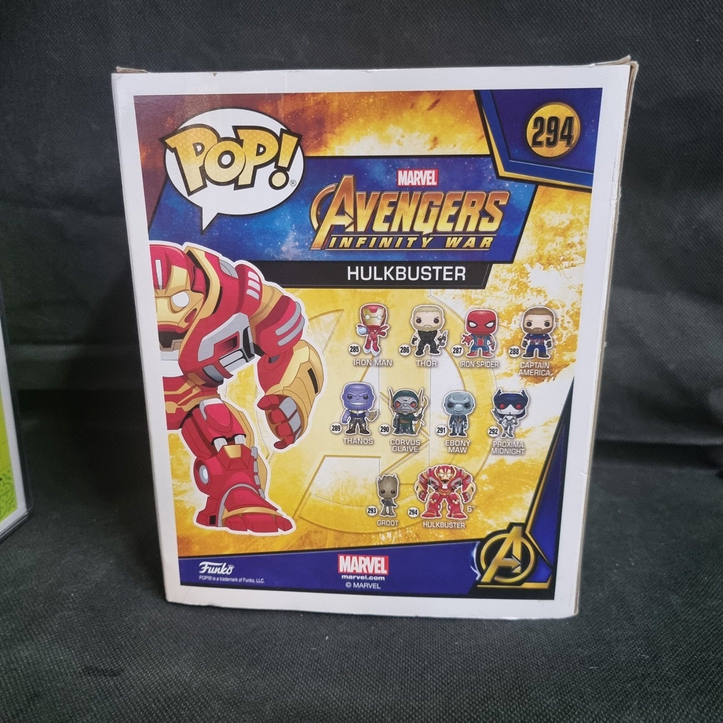 Funko Pop! HULKBUSTER #294 Marvel Avengers Infinity War 6 inch 