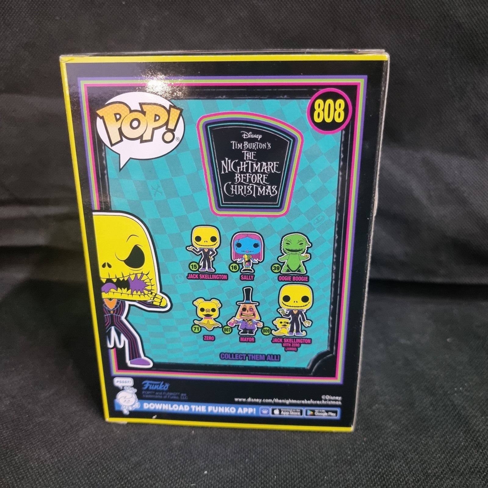 Jack Skellington Funko Pop! 808 GameStop Blacklight 