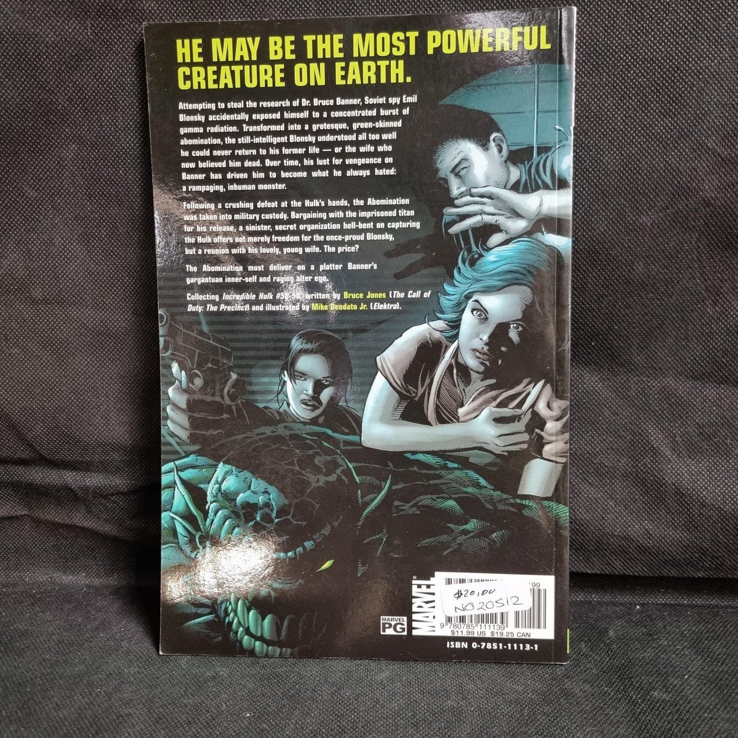 Marvel Comics The Incredible Hulk Abominable 