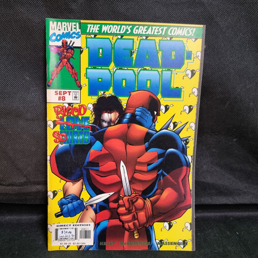 Vintage Deadpool #8 Typhoid Mary Blood Spurts Marvel Comics 1997 Comic Book
