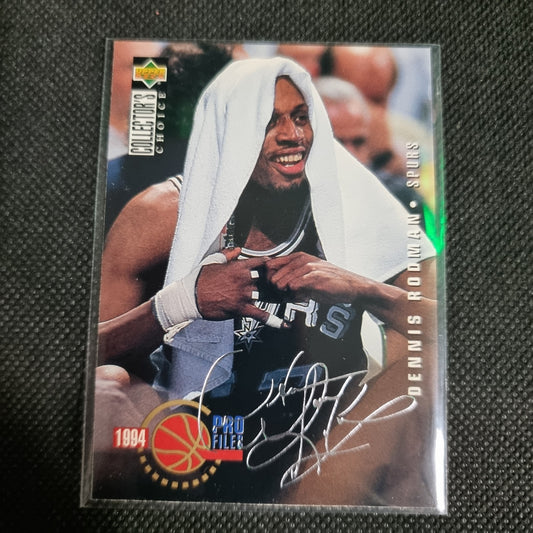 1994-95 Upper Deck Collector's Choice #202 Dennis Rodman Pro Files